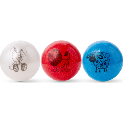 Набор детских мячей, MD-TR, диаметр 10 см, в комплекте 3 шт, белый, красный, синий