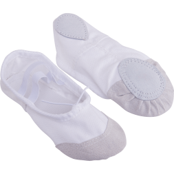 УЦЕНКА Балетки Amely, текстиль, белый, детский