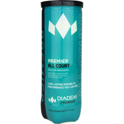 Мяч теннисный DIADEM Premier All Court 3B, BALL-CASE-ALLCRT, уп.3шт, одобр.ITF, фетр, желт