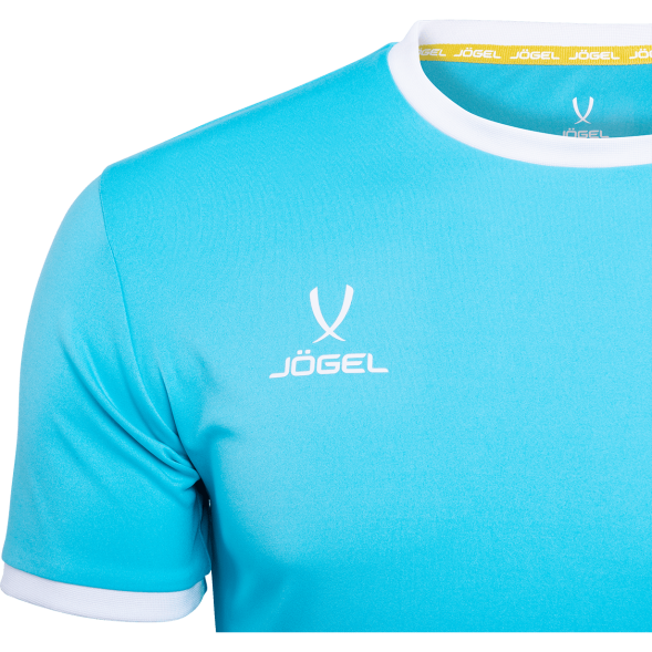 Футболка футбольная JÖGEL CAMP Origin, бирюзовый/белый, детский
