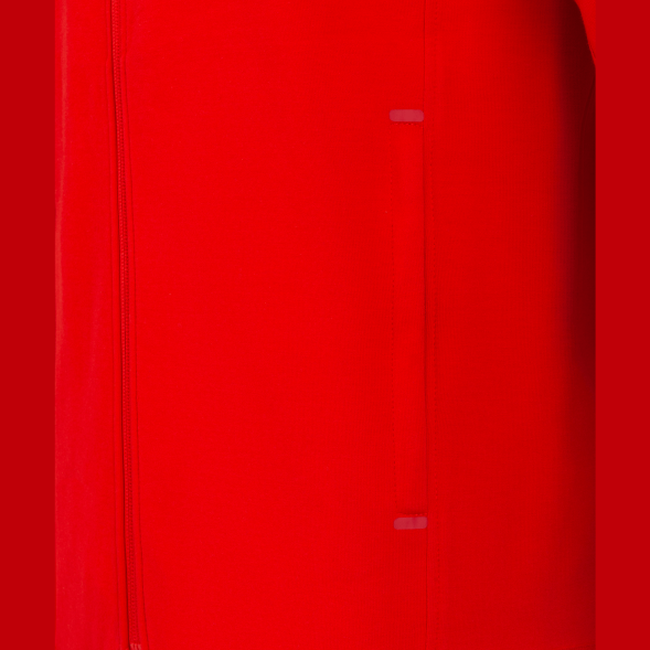 Худи на молнии JÖGEL ESSENTIAL Athlete Hooded FZ Jacket, красный