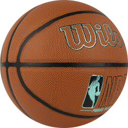 Мяч баск. WILSON NBA Forge Plus Eco BSKT, WZ2010901XB7, р.7, PU, бутиловая камера, коричневый