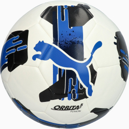 Мяч футб. PUMA Orbita 5 Fusion, 08433105, р.5, 32 пан, ТПУ, термосшивка, бело-синий
