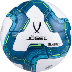 Мяч футзальный JÖGEL Blaster №4, белый/синий/голубой