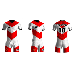 Футбольная форма ЭКИПО - Красно-белые