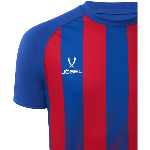 Футболка игровая JÖGEL CAMP Striped Jersey, красный/синий, детский