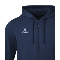 Флисовое худи на молнии JÖGEL ESSENTIAL Cotton Fleece FZ Hoodie, темно-синий, детский