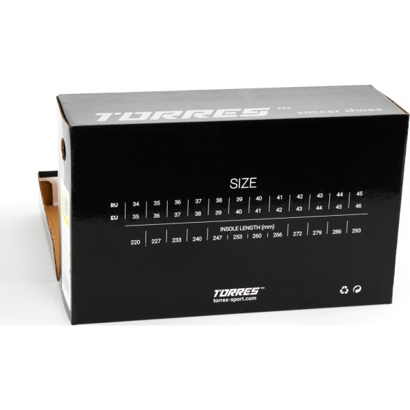 Бутсы футбольные (многошиповки) подростковые TORRES BOLA-J, TS2342310-372-37, р.37,с носком, синий