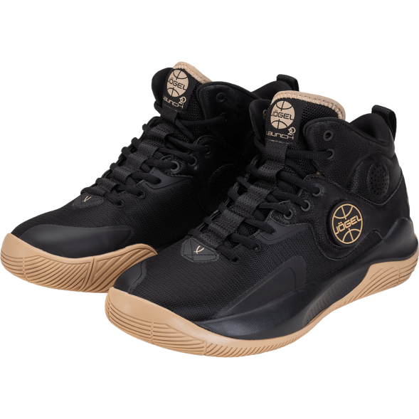 БЕЗ УПАКОВКИ Кроссовки баскетбольные JÖGEL Launch MID, Black/gold