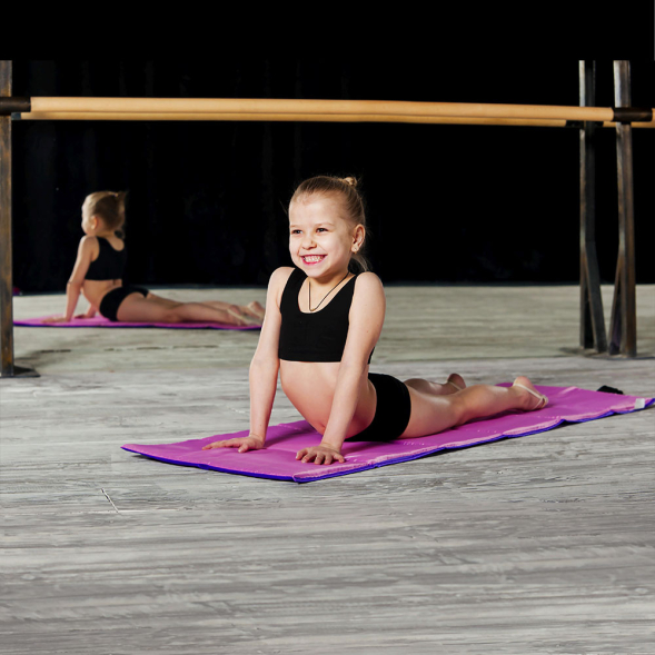 Коврик гимнастический детский INDIGO SM-043-BLR, cине-красный