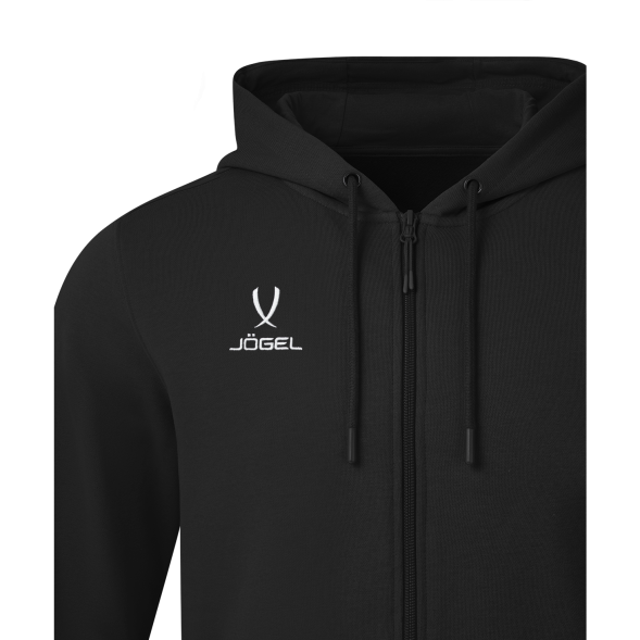 Флисовое худи на молнии JÖGEL ESSENTIAL Cotton Fleece FZ Hoodie, черный, детский