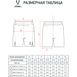 Шорты тренировочные без карманов JÖGEL PREMIER PerFormDRY Training Shorts, темно-синий