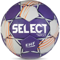 Мяч ганд. SELECT Ultimate Replica v24, 1672858999, р.3 (Senior), EHF Appr, ПУ, руч.сш, фиолет-белый