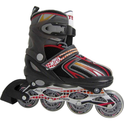 Раздвижные роликовые коньки для детей черн/оранж, Alu, Abec7, 27-30 (пакет), AJIS-12.01 X9 junior