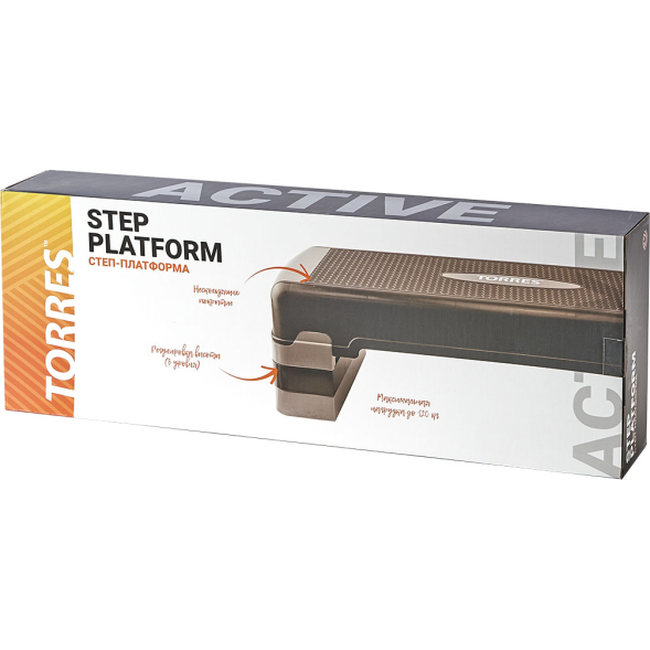 Степ-платформа TORRES AL1023, три уровня 15/20/25 см