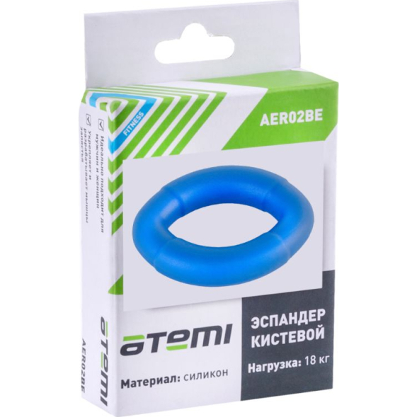 Эспандер кистевой Atemi, AER02BE, 18кг, силикон