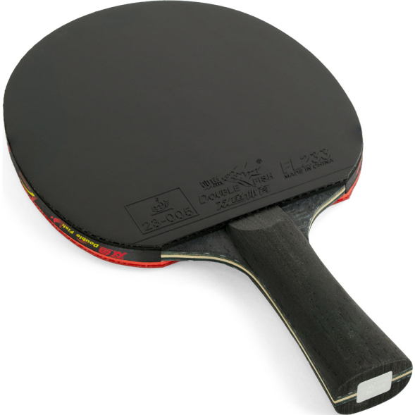 Ракетка для настольного тенниса DOUBLE FISH Black Carbon King Racket 5*****, профессиональная, ITTF Approved