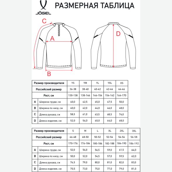 Джемпер тренировочный JÖGEL CAMP 2 Training Top, синий