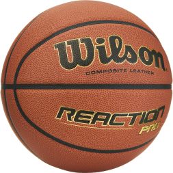 Мяч баск. WILSON Reaction PRO, WTB10137XB07, р.7, синт. PU, бутил. камера, темно-коричневый