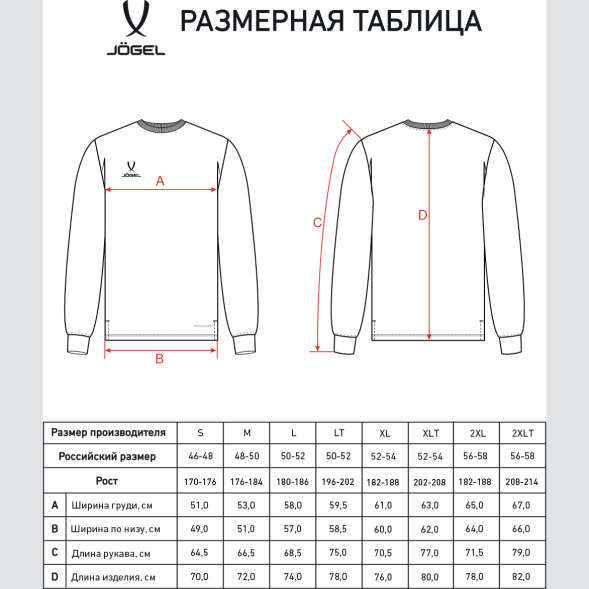 Лонгслив тренировочный JÖGEL DIVISION PerFormDRY Training CVC LS Z2, синий