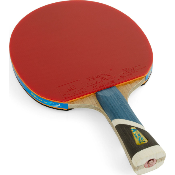 Ракетка для настольного тенниса DOUBLE FISH 5A+C, ITTF Approved, + 2 мяча