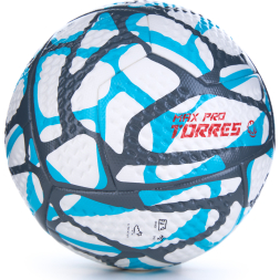 Мяч футб. TORRES MAX Pro, F323415, р.5, EПУ (микрофибра),4 сл, 12 п, термосшивка, бело-голубой