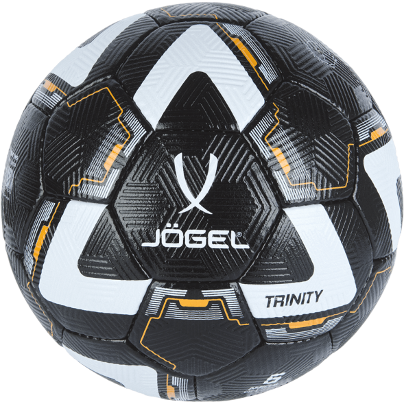 УЦЕНКА Мяч футбольный JÖGEL Trinity №5, черный/белый
