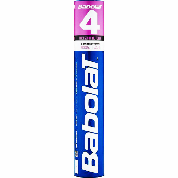 Воланы для бадминтона BABOLAT 4 551019, упаковка 12 шт., белый