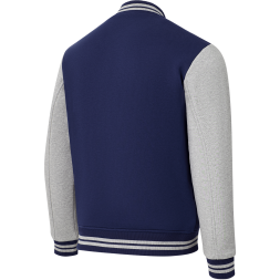 Бомбер JÖGEL ESSENTIAL Fleece Bomber, темно-синий/серый меланж