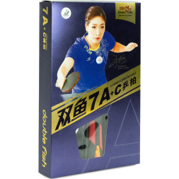 Ракетка для настольного тенниса DOUBLE FISH 7A+C, ITTF Approved, + 2 мяча