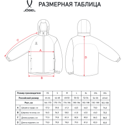 Куртка ветрозащитная JÖGEL PREMIER PerFormPROOF FZ Rain Jacket, красный