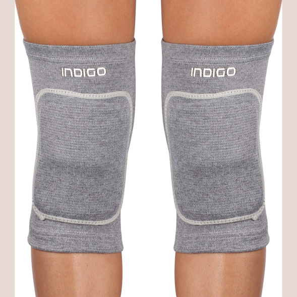 Наколенники для гимнастики и танцев INDIGO, IN211-GR, размер L,13-16 лет, серый