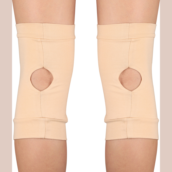 Наколенники для гимнастики и танцев INDIGO SM-113-B, р. L, бежевый