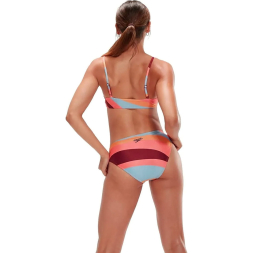 Купальник SPEEDO Womens Printed Adjustable Thinstrap 2 Piece 8-00308314497, размер 30, российский размер 42, полиэстер, эластан, мултикол