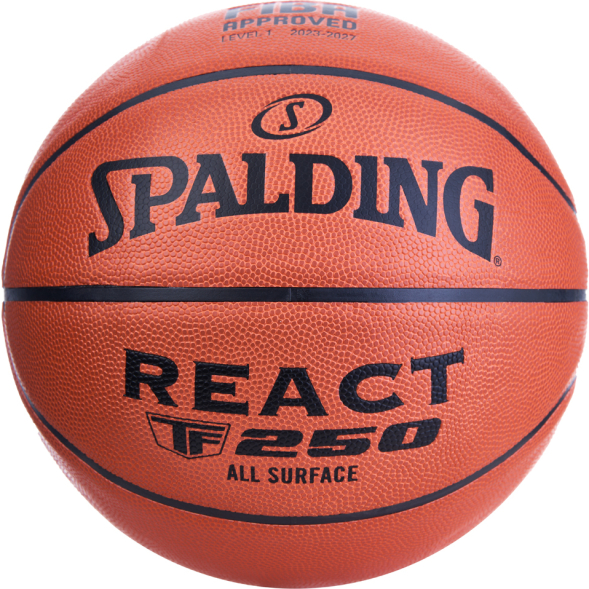 Мяч баскетбольный Spalding TF-250 React 76968z, размер 6, FIBA Approved