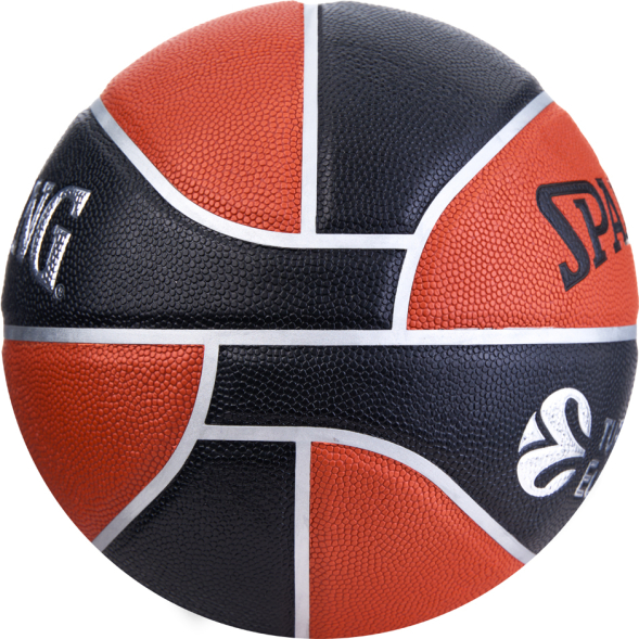 Мяч баск. SPALDING TF-500 Excel Euroleague р.7, 77101z, композит, коричнево-черный