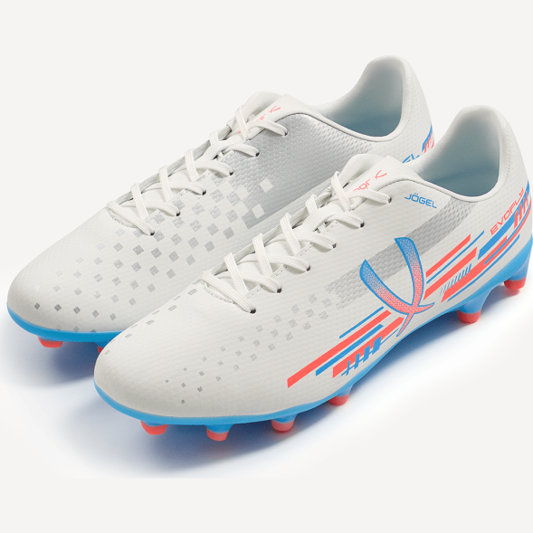 Бутсы футбольные JÖGEL Evofly FG Talant White/blue