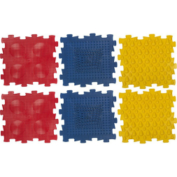 Коврик игровой массажный У682, 6 модулей 24,5*24,5*1,4см.