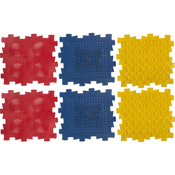 Коврик игровой массажный У682, 6 модулей 24,5*24,5*1,4см.