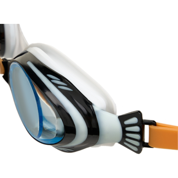 Очки детские для плав.TORRES Fish Kids, SW-32522OR, голубые.линзы,бело-ч.оправа, раздв. рег.ремешок