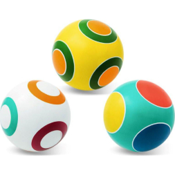 Мяч детский Кружочки ручное окрашивание, Р3-200-Кр, диаметр 20 см, цвета в ассортименте