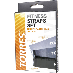 Набор резиновых жгутов TORRES AL0049, размер 24х5см, 3 жгута, сопротивление 8/11.5/15 кг