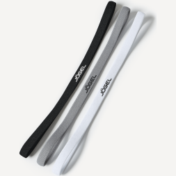 Резинки спортивные на голову JÖGEL CAMP Training Headbands 3 Pack, черный/серый/белый