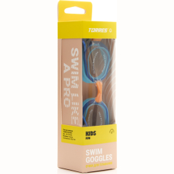 Очки детские для плав.TORRES Fun Kids, SW-32524BL, прозрач.линзы,синяя оправа, широкий рег.ремешок