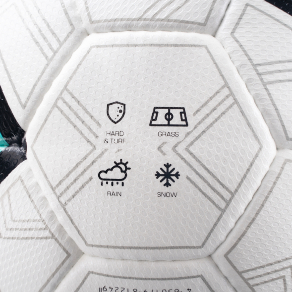 Мяч футб. TORRES Pro, F323985, р.5, 32 панел. EPU-Microf, 4 подкл. слоя, ручная сшивка, бело-мультик