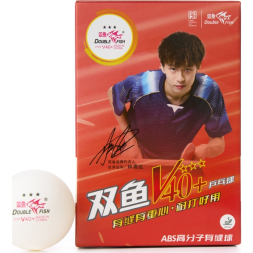 Мяч для наст. тенниса DOUBLE FISH 3***, V111F, диам. V40+мм, ITTF Appr,плаcтик,упак.6 шт, белый