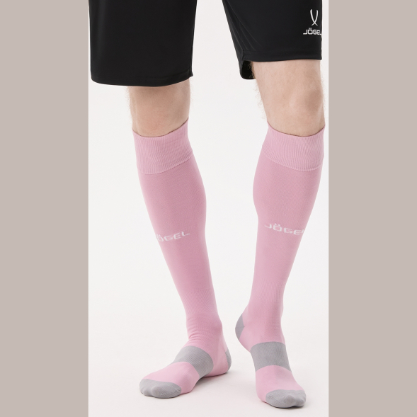 Гетры футбольные JÖGEL CAMP BASIC SOCKS, розовый/белый