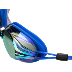 Очки для плав.TORRES Pro, SW-32518MR, зерк.линзы.,синяя оправа,дв.рег.ремешок