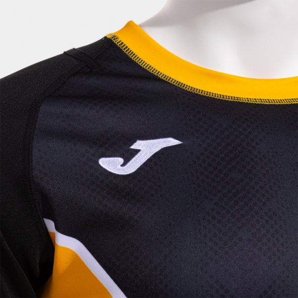 Регбийка JOMA CAMISETA MANGA CORTA MYSKIN III NEGRO AMARILLO