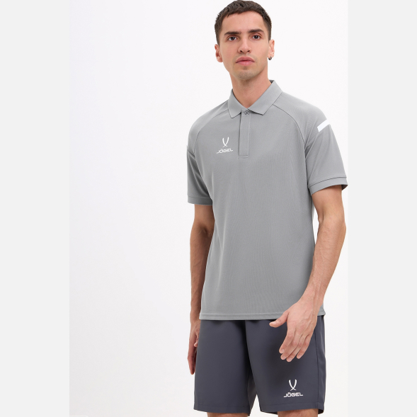 Поло JÖGEL CAMP 2 Poly Polo, серый
